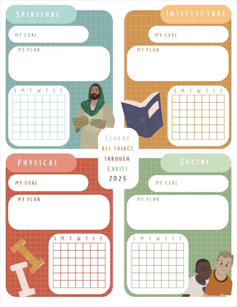 This is a Latter-Day Saint Goal Tracker for youth. This is perfect for the youth program and can be used for both Primary children and Young women and men. Sego Lily, Goal Sheet, Goal Charts, Goals Sheet, Youth Programs, Goal Tracker, Tracker Printable, Latter Days, The Youth