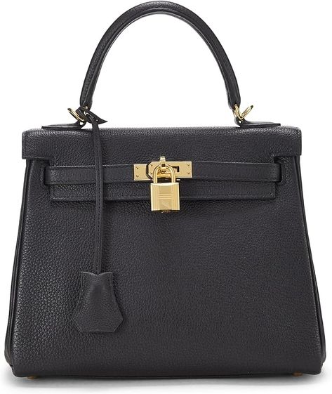 Amazon.com: Hermès, Pre-Loved Black Togo Kelly Retourne 25, Black : Luxury Stores High End Handbags, Bag Boutique, Black Luxury, Luxury Bag, Luxury Store, Luxury Bags, Boutique, Handbags, Black