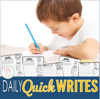 Quick Writes - Use this FREE download with your Kindergarten, 1st, 2nd, 3rd, 4th, or 5th grade classroom and homeschool students. These 10 pages can be used at morning work, during writing workship, or as a Daily 5 warm up. This activity only takes 5-10 minutes, and it will allow your students to express themselves as they learn to love writing. Click through to grab this freebie with your K, first, second, third, fourth, or fifth grader. Teaching Freebies, 3rd Grade Writing, Writing Journals, Quick Writes, First Second Third, Ela Writing, Elementary Writing, 5th Grade Classroom, Writer's Workshop