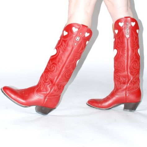 CITY Boots - Heart Boot Christmas Pre-Order | cityboots.com – CITY Boots Western Women Boots, City Boots, Red Cowgirl Boots, Ridding Boots, Knee High Cowboy Boots, Chicken Ranch, Fitting Room, Western Women, Retro Brand