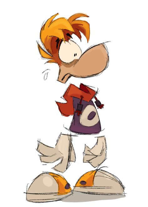 Drawing Idea Cartoon, Drawing Items Art, Rayman Legends Matching Pfp, Men Cartoon Art, Cute Cartoon Characters Drawings, Cartoon Character Ideas, Disney Cartoons Characters, Rayman Fanart, Captain Lazerhawk