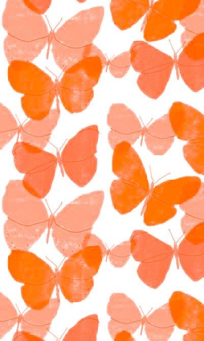 Orange Asethic Wallpaper, Orange Pattern Aesthetic, Orange Preppy Wallpaper, Orange Asethic, Color Asethic, Orange Preppy, Wallpaper Love, Gothic Wallpaper, Orange Butterfly