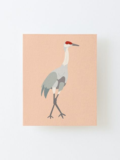 Sandhill Crane Illustration, Crane Illustration, Crane Drawing, Drawing Canvas, Sandhill Cranes, Sandhill Crane, Off The Wall, New Tattoos, Nativity