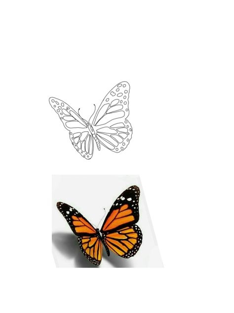 Monarch Butterfly Tattoo Stencil, Monarch Butterfly Outline Tattoo, Simple Monarch Butterfly Drawing, Monarch Butterfly Stencil, Monarch Butterfly Tattoo Black And White, Monarch Butterfly Tattoo, Butterfly Tattoo Stencil, Butterfly Stencil, 3d Tattoos