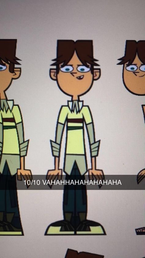 Total Drama Front View, Front Profile, Drama Memes, Drama Total, Fandom Memes, Drama Island, Front Face, World Of Gumball, Total Drama Island