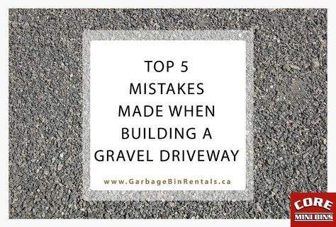 Top 5 Mistakes Made When Building A Gravel Driveway.  More Canadian driveways than ever before are being filled with gravel as an effective, stable material. The benefits of building a gravel driveway are well-established. They’re more affordable than a paved driveway and have an equal lifespan.  As a material, gravel may be particularly attractive especially if you don’t mind the upkeep and maintenance required.   Continue reading here: Railroad Ties Gravel Driveway, Dg Driveway Ideas, Cottage Gravel Driveway, Gravel And Cement Driveway, Dark Gravel Driveway, Gravel Grid Driveway, Edge Gravel Driveway, Pea Gravel Driveway Edging, Gravel Driveway Drainage