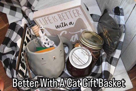 Did you know that Life Is Better With A Cat? Here’s the gift basket. Have a Bee-U-tiFULL night 😊 🐝 🍯 https://ceeciebeehoney.square.site/product/better-with-a-cat-gift-basket/182 Cat Themed Gift Basket, Cat Gift Basket, Book Basket, Book Baskets, Themed Gift Baskets, Best Honey, Cat Themed Gifts, Cat Themed, Basket Ideas