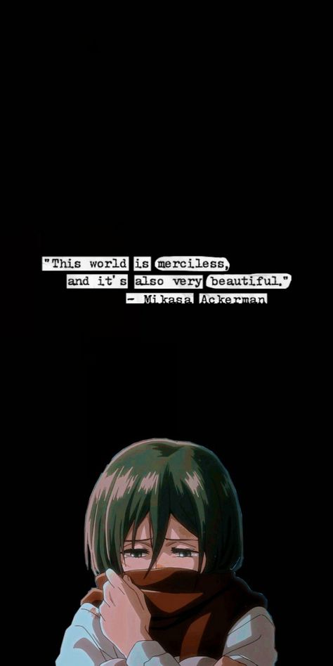 Mikasa Ackerman Quotes, Aot Wallpapers, Aot Wallpaper, Mikasa Ackerman, Diy Phone, Name Logo, Screen Wallpaper, Anime Comics, Anime Demon