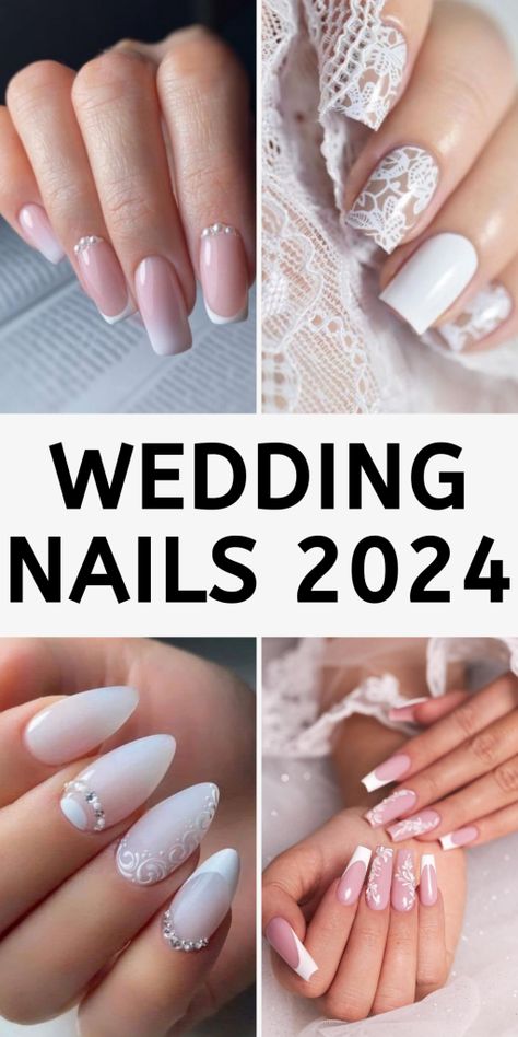 36 Wedding Nails 2024: Trending Bridal Designs to Inspire Your Big Day Simple Elegant Wedding Nails, Trending Wedding Nails, Korean Nails Art, Wedding Nails For Bride Classy Bridal, Fall Wedding Nails Bridesmaid, Fall Nail Colors Orange, Fall Wedding Nails For Bride, Unique Wedding Nails, Wedding Nails French Bridal