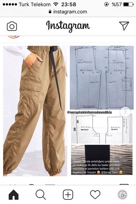 Diy Parachute Pants, Jogger Pants Pattern Free, Parachute Pants Sewing Pattern, Parachute Pants Pattern, Cargo Pants Sewing Pattern, Trouser Pants Pattern, Clothing Sewing Patterns Free, Harem Pants Pattern, Short Dress Patterns