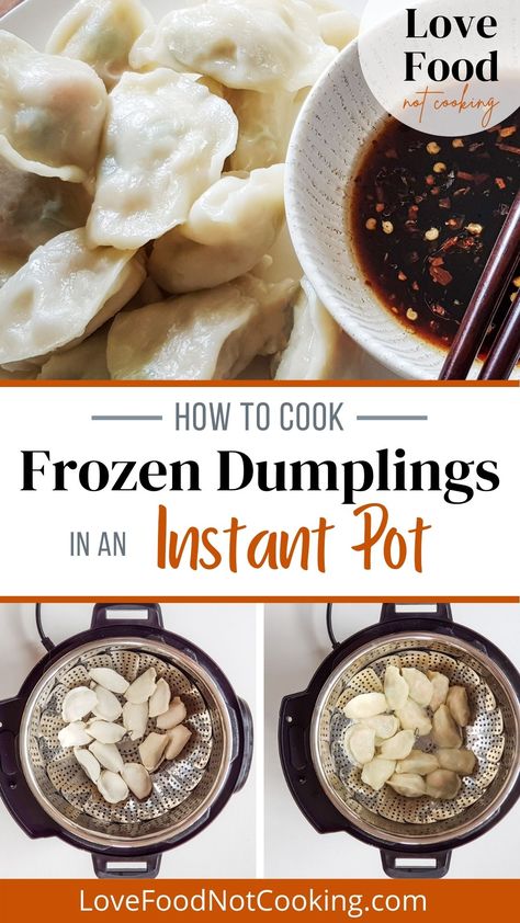 Instant Pot Dumplings, Instapot Dumplings, Instapot Favorites, Dumplings Easy, How To Cook Dumplings, Instant Pot Steam, Dumpling Sauce, Asian Soups, Homemade Chinese