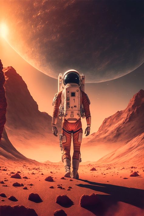 Mars Exploration, Amazing Wallpapers, Astronaut Wallpaper, Astronaut Art, Character Design Animation, Chinese Zodiac, Space Exploration, Space Art, Cool Wallpaper