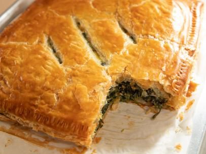 Spinach in Puff Pastry Recipe | Ina Garten | Food Network Puff Pastry Ingredients, Spinach Puff Pastry, Spinach Puff, Puff Pastry Recipe, Hot Bread, Ina Garten Recipes, Spinach Pie, Pastry Recipe, Food Network Canada