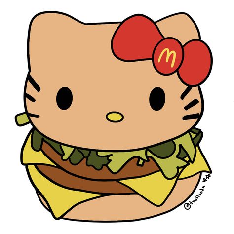 Mad Hello Kitty, Hello Kitty Mcdonalds, Japanese Characters, Bob Ross, Reference Poses, Art Reference Poses, Cute Drawings, Minecraft, Art Reference