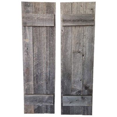 Shutter Wall Decor, Window Shutters Exterior, Farmhouse Shutters, Shutter Wall, Rustic Shutters, Shutters Exterior, Wood Shutters, Window Shutters, Weathered Wood