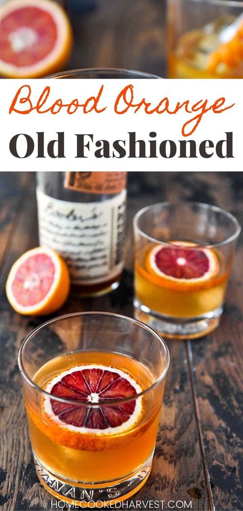 Old Fashioned Cocktail Glasses, Halloween Old Fashioned Cocktail, Old Fashioned Recipes Cocktail Twists, Blood Orange Bourbon Cocktail, Summer Old Fashioned Cocktail, Orange Bitters Cocktails, Orange Old Fashioned Cocktail, Old Fashioned Recipes Cocktail, Old Fashioned Home