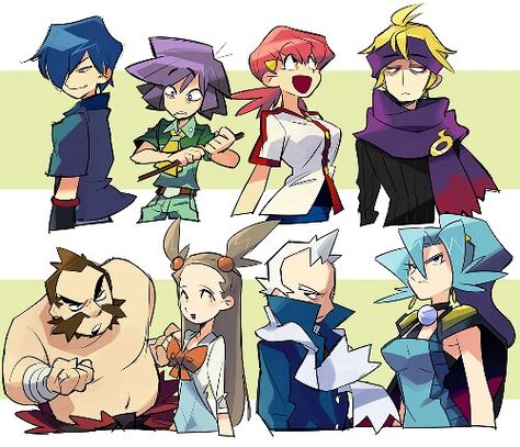 Johto gym leaders Johto Gym Leaders, Pokémon Gold And Silver, Pokemon Gym Leaders, Solgaleo Pokemon, Pokemon Adventures Manga, Pokemon Gym, Gold Pokemon, Pokemon People, Pokemon Special