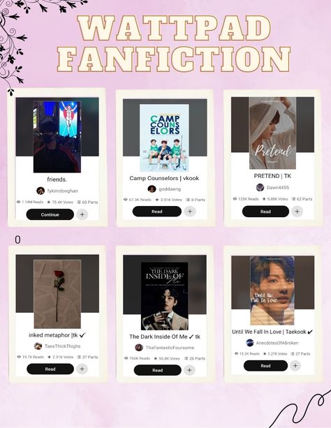 Wattpad Fanfiction recommendation for October Wattpad Stories Fanfiction Kpop, Bts Wattpad Stories, Fanfiction Kpop, Bts Fanfiction, Secret Websites, Fan Fiction Stories, Camp Counselor, Fiction Stories, Fantasy Books To Read