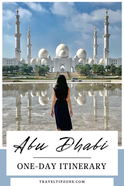 Would you explore Abu Dhabi in a single day? We've created a complete one-day Abu Dhabi itinerary!
Our article includes: How to spend one day in Abu Dhabi, UAE · Top things to do in Abu Dhabi in one day · Best places to visit in Abu Dhabi: Grand Mosque, Louvre & more · What fits into a day trip to Abu Dhabi · How to get to Abu Dhabi from Dubai · Where to stay in Abu Dhabi · Other travel tips for visiting Abu Dhabi #AbuDhabiOneDay #DayTriptoAbuDhabi #AbuDhabiFromDubai #AbuDhabi Abu Dhabi Grand Mosque, Things To Do In Abu Dhabi, Abu Dhabi Outfits, Uae Travel, Abu Dhabi Travel, Dubai Travel Guide, Grand Mosque, Dubai Travel, Tourist Places