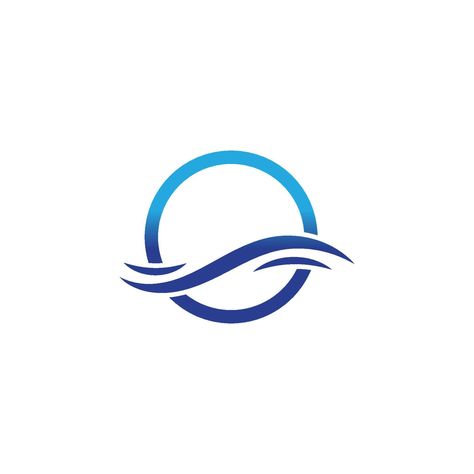 water wave logo design template Aquatic Logo Design, Water Brand Logo, Water Logo Ideas, Liquid Logo Design, Water Logo Branding, Water Logo Design Ideas, River Logo Design, Waves Logo Design, Ocean Logo Design