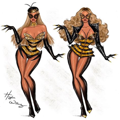 Hayden Williams on Instagram: “Miss Honey-bee 👑🐝 My take on the bee costume from #Beyonce’s #RenaissanceWorldTour. Inspired by the iconic #ThierryMugler 1997 “Les…” Miss Honey, Beyonce Fans, Queen Bee Beyonce, Beyonce Outfits, Hayden Williams, Bee Costume, Beyonce Style, Bee Dress, Queen Costume