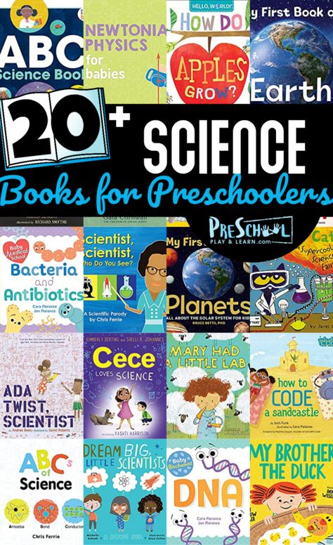 Science Books For Preschool, Scientist Books For Kids, Books About Science, Dinosaur Books For Kids, Best Science Books, Nature Preschool, Books For Preschool, Books For Preschoolers, Solar System For Kids