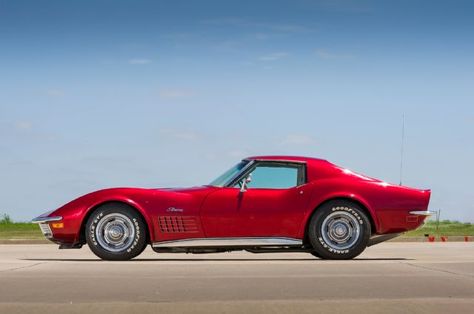 1971 Chevrolet Corvette Side View Car Profile, Corvette Summer, Old Corvette, Car Side View, Vintage Corvette, Corvette C3, Red Corvette, Classic Corvette, Gm Car