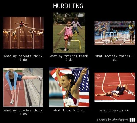 Hurdling - hahaha! Track Jokes, Track Motivation, Athletics Training, Track And Field Quotes, Hurdles Track, Track Quotes, Running Memes, Track Runners, Athlete Quotes