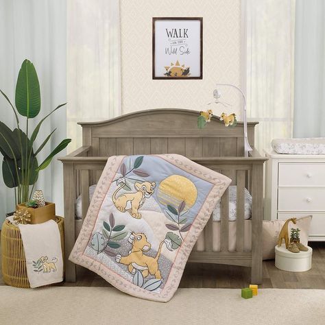 Ivory Comforter, Disney Baby Nurseries, Lion King Nursery, Grey Crib, Leader Of The Pack, Boy Girl Nursery, Girl Nursery Bedding, Simba And Nala, Soft Baby Blankets