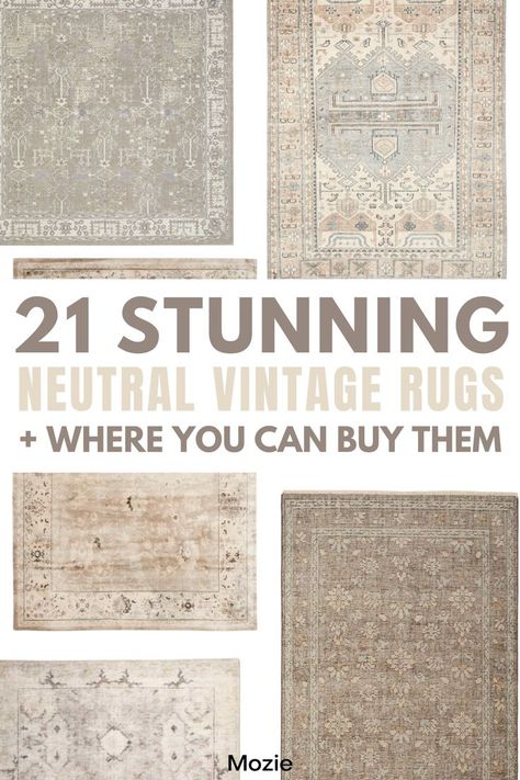 Layered Rugs Living Room, Transitional Living Room Rugs, Rug Under Bed, Rugs To Make, Boho Area Rugs, Persian Rug Living Room, Area Rugs In Living Room, Neutral Vintage Rug, Neutral Rug Living Room