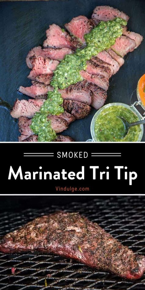 Tri Tip Marinade, Tri Tip Steak Recipes, Tritip Recipes, Tri Tip Steak, Smoked Tri Tip, Red Wine Recipe, Best Beef Recipes, Pellet Grill Recipes, Traeger Recipes