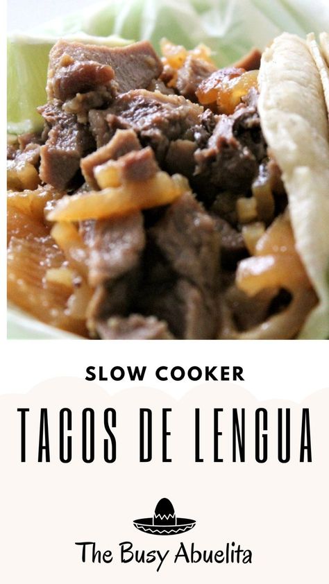 Lengua Tacos Crockpot, Cow Tongue Tacos Crock Pot, Lengua Tacos Recipe, Lengua Recipe Mexican, Beef Tongue Tacos, October Dinner, Tongue Tacos, Mexican Salsa Verde, International Meals