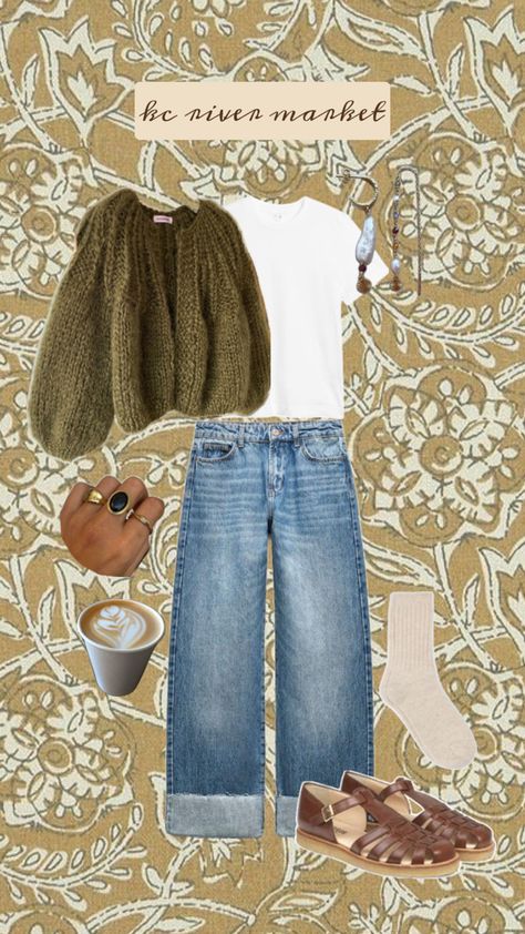 Flea Market Outfit, Farmers Market Outfit, Market Outfit, Cute Fits, Flea Market, Farmers Market, Fall Outfits, Outfit Inspirations, Fashion Inspo