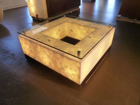 I have large book match Onyx can make into coffee table and back light it for an eveing soft glow Alabaster Furniture, Onyx Backlit, Onyx Furniture, Onyx Coffee Table, Onyx Coffee, Onyx Table, Marble Interior, Luxury Dining Tables, Led Art