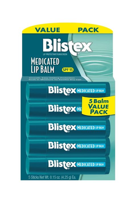 Blistex Medicated Lip Balm, 0.15 Ounce, Pack of 5 – Prevent Dryness & Chapping, SPF 15 Sun Protection, Seals in Moisture, Hydrating Lip Balm, Easy Glide Formula for Full Coverage #lips #lipbalm #beauty #lipcare #lipsoft Blistex Lip Balm, Medicated Lip Balm, Hydrating Lip Balm, Cracked Lips, Lip Hydration, Chapped Lips, Dry Lips, Spf 15, Lip Moisturizer