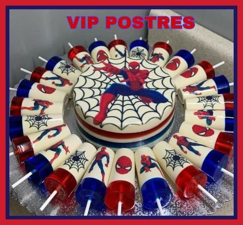 Spiderman Jello, Venom Party Ideas, Spiderman Birthday Party Decorations, Spiderman Man, Unique Birthday Cakes, Spiderman Birthday Party, Mens Birthday Party, Spiderman Party