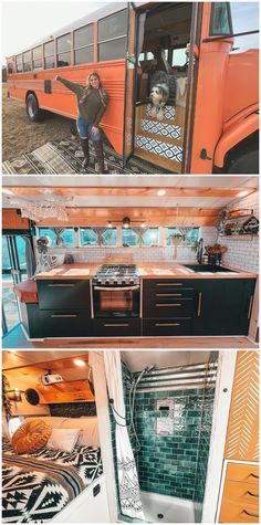 Luxury Bus Interior, Bus Living Interiors, Bus Renovation, Bus Remodel, Bus Build, House Bus, Compost Toilet, School Bus Tiny House, Car Conversion