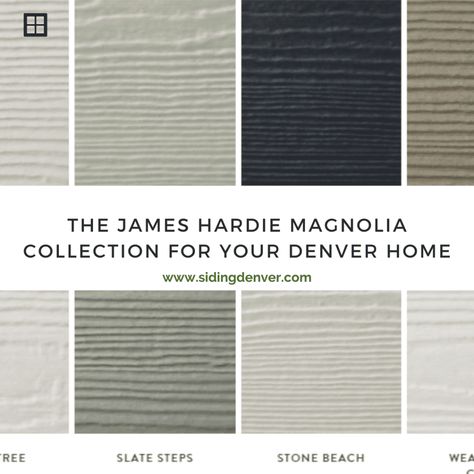 This just in… James Hardie has recently released a new collection of designer colors. And they’re absolutely dreamy! The James Hardie Magnolia Collection is an absolutely stunning color palette curated by professional designer Joanna Gaines. Below, we’ve shared some of the reasons why you may want to consider the James Hardie Magnolia Collection colors for… James Hardie Dream Collection Colors, James Hardie Dried Eucalyptus, James Hardie Magnolia Collection, Dried Eucalyptus Hardie Siding, Joanna Gaines Colors, Hardie Board Colors, Hardie Board, Grey Siding, Replacing Siding