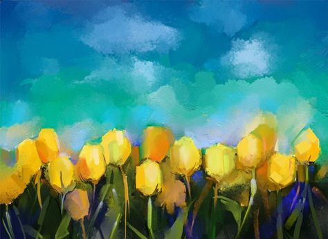 White Wolf Inspirations & Wise Words for You: Thought of the Day: Good Feelings Flower Digital Painting, Watercolor Notebook, Paint And Sip Ideas, Oil Painting Gallery, Tulip Painting, Tulips Art, Watercolor Tulips, Dream Painting, Flowers Tulips