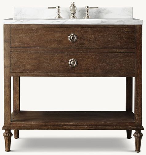 All Washstands | RH Wide Dresser, Welcome To The World, Restoration Hardware, 18th Century, Luxury Homes, Home Furnishings, Bathroom Vanity, Period, Vanity