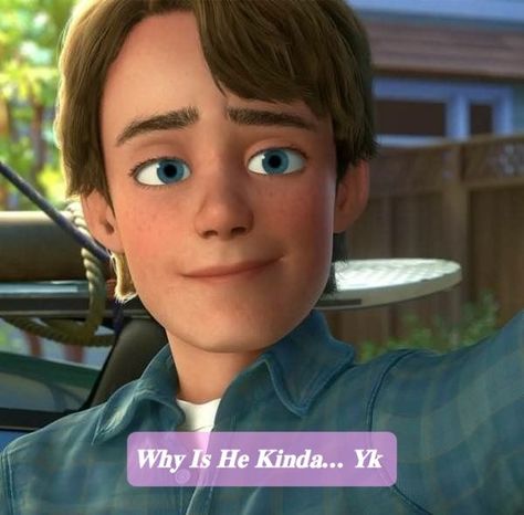 #toystory#andy#andytoystory Lady Of The Moon, Andy Davis, Toy Story Andy, Male Cartoon Characters, Toy Story Characters, Disney Men, Toy Story 3, Disney Images, Disney Boys