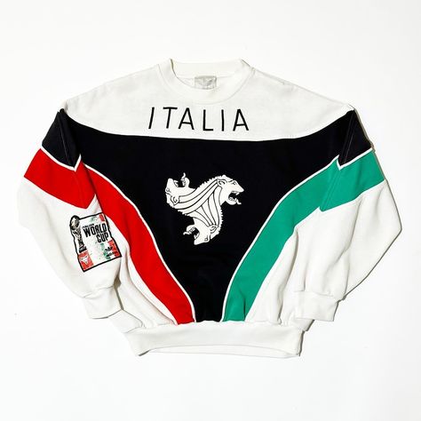 Vintage Adidas Coppa Del Mondo Italia 90 Sweatshirt Size M Made in Singapore in 1989 by FRENCHPARTOFSWEDEN on Etsy Fashion Grails, Pen Stain, Glasses Fit, Vintage Adidas, Olympic Games, Sports Team, Switzerland, Singapore, Gender Neutral