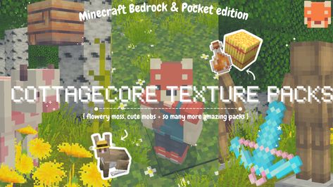 Cottage Core Texture Pack Minecraft, Minecraft Cottagecore Texture Pack, Minecraft Texture Pack Aesthetic, Minecraft Hat, Minecraft Resource Packs, Minecraft Cottagecore, Modded Minecraft, Minecraft Addons, Minecraft Texture Pack