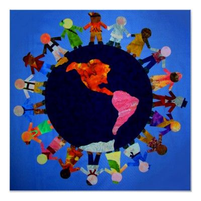 Peaceful Children around the World Posters from http://www.zazzle.com/montessori+posters Montessori Quotes, Peace Education, Around The World Theme, Harmony Day, World Thinking Day, Montessori Ideas, Montessori Education, Montessori Classroom, Maria Montessori