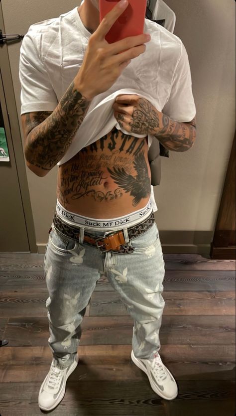 Rib Tattoos For Guys, Light Skin Men, Tattoo Inspiration Men, Central Cee, Cute White Guys, Swag Outfits Men, Street Fashion Men Streetwear, Street Style Outfits Men, Streetwear Men Outfits