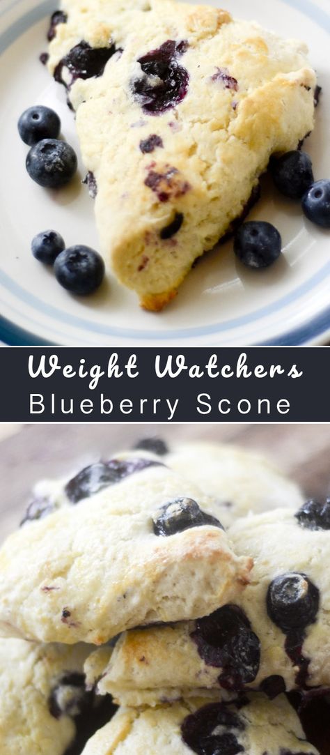 Weight Watcher Scones, Ww Scones, Blueberry Biscuits Recipe, Ww Baking, Weight Watchers Muffins, Recipe Diaries, Bullet Recipes, Breakfast Scones, Blueberry Scones Recipe