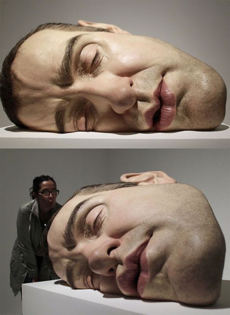 Ron Mueck Giant Human, Ron Mueck, Realistic Sculpture, Painting Faces, Human Sculpture, The Boogeyman, Human Form, 웃긴 사진, Hyperrealism