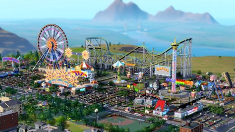 SimCity - Downloads - Official Site Walt Disney Studio, City Building Game, Sims Love, Best Amusement Parks, Salou, Teen Life, City Buildings, Sims Mods, Best Cities