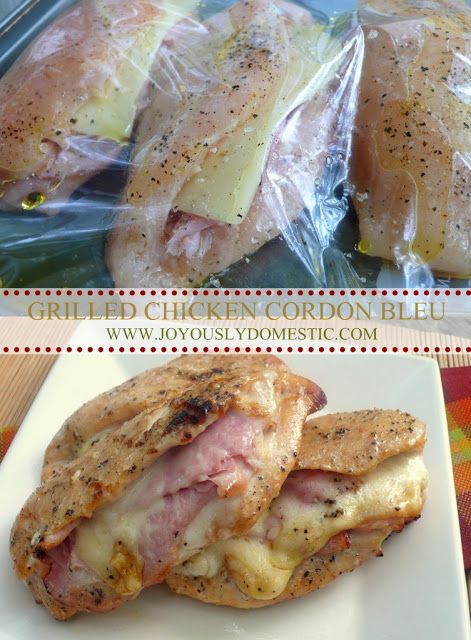 Joyously Domestic: Grilled Chicken Cordon Bleu: Gluten Free: bake or grill.  If baking try 350 for 20 to 25 min. Secure with toothpicks. Grilled Chicken Cordon Bleu, Cordon Blue, Gluten Free Chicken Recipes, Chicken Cordon, Chicken Cordon Bleu, Gf Recipes, Cordon Bleu, Gluten Free Chicken, Gluten Free Cooking