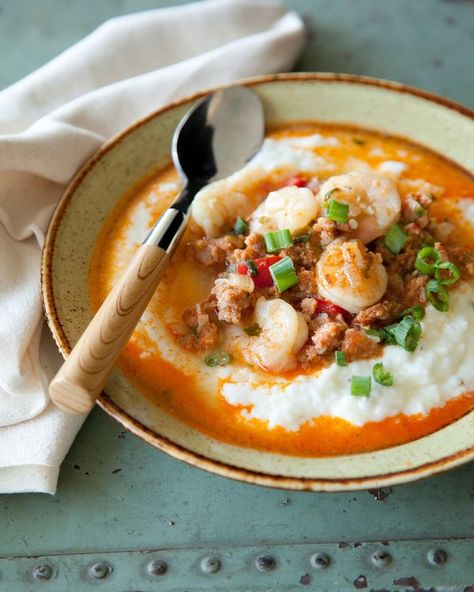 Paula Deen Southwest Shrimp, Southern Shrimp And Grits, Shrimp Grits Recipe, Shrimp Casserole, Crab And Shrimp, Shrimp N Grits Recipe, Grits Recipe, Shrimp Grits, Shrimp And Grits